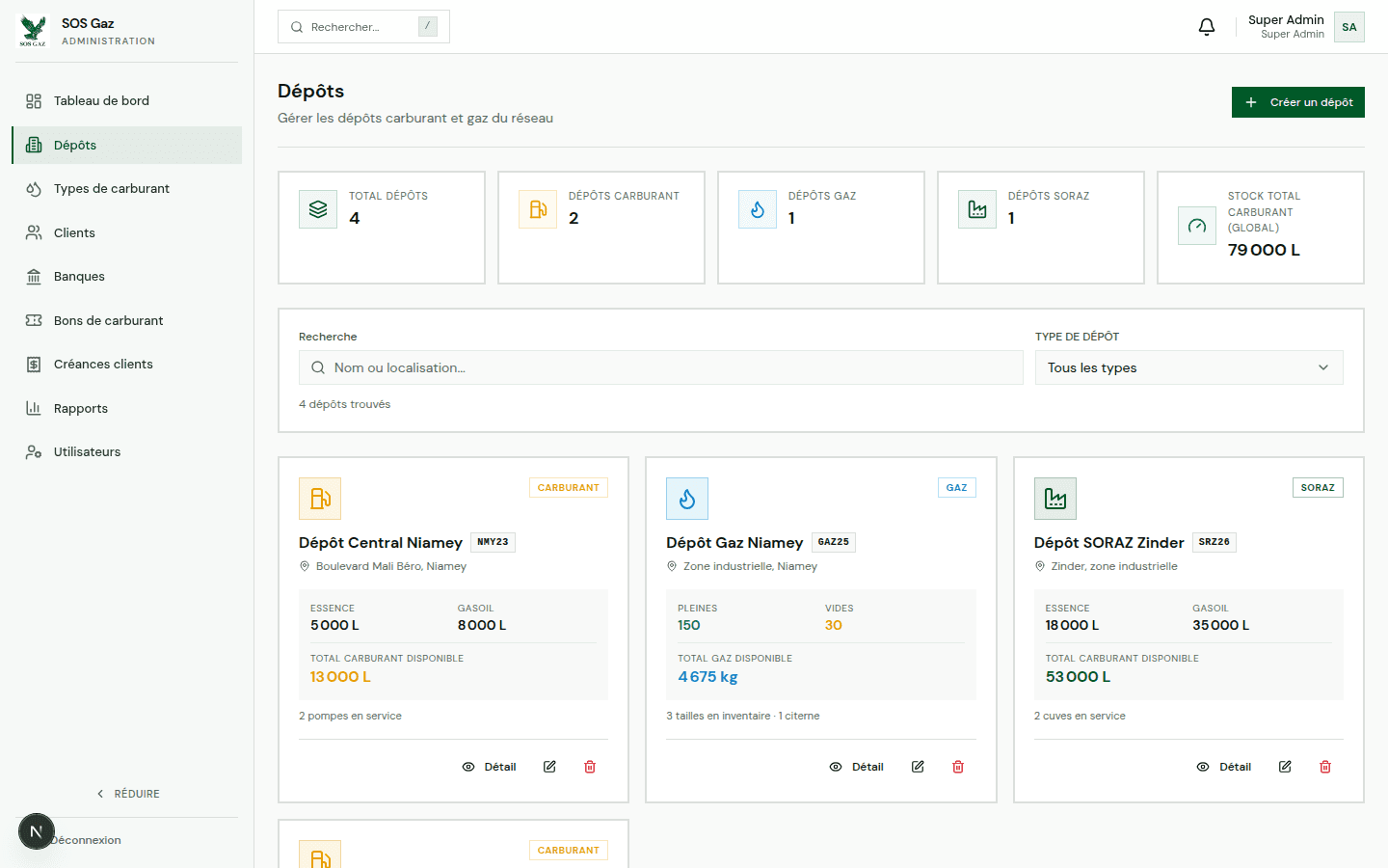 Gestion stations-service — capture 4